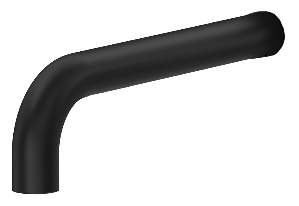 Mica Combo Mixer Curved Spout Upgrade - 150/240mm Black