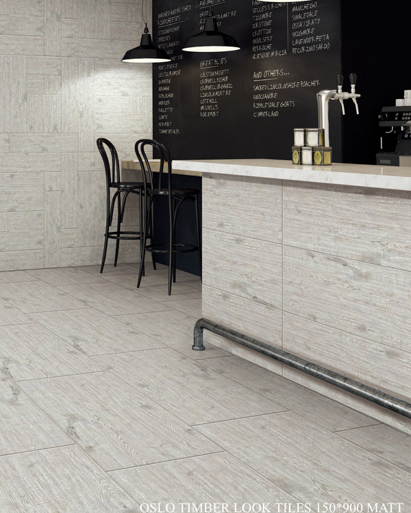 OSLO TIMBER MATT - GREY 150* 900