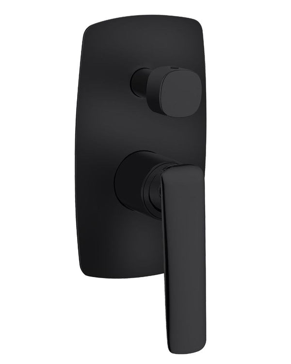 Bellino Matte Black Wall Mixer with Diverter