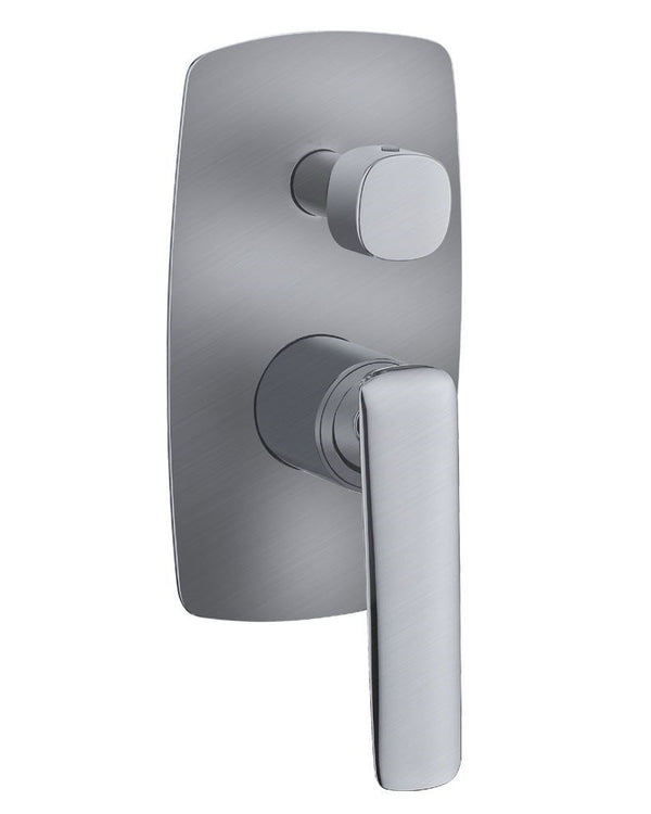 Bellino Brushed Nickel Wall Mixer with Diverter
