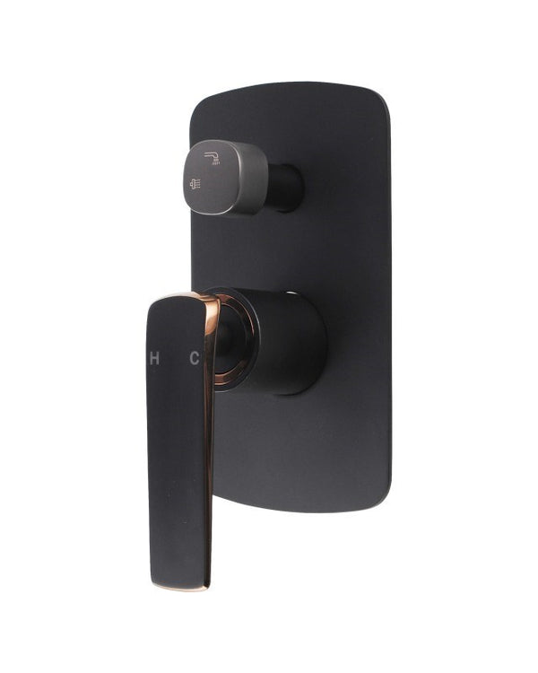 ESPERIA - Black & Rose Gold Diverter Mixer