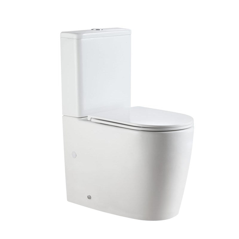 WALTON 650*370*850mm Gloss White Quiet Flushing Back to Wall Two-piece Toilet Suite