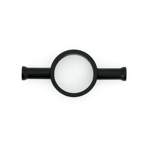Vertical Single Heated Towel Bar 40mm X 950mm Black