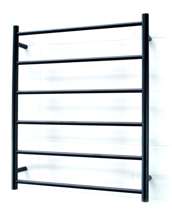 Black 700 x 830mm Rnd Non Heated Towel Rail