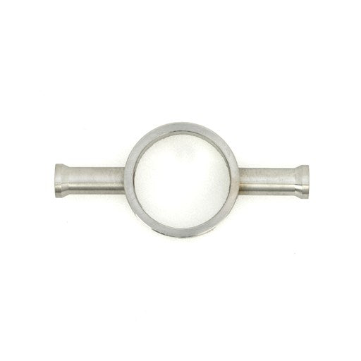 Vertical Single Heated Towel Bar 40mm X 950mm - Brushed Satin