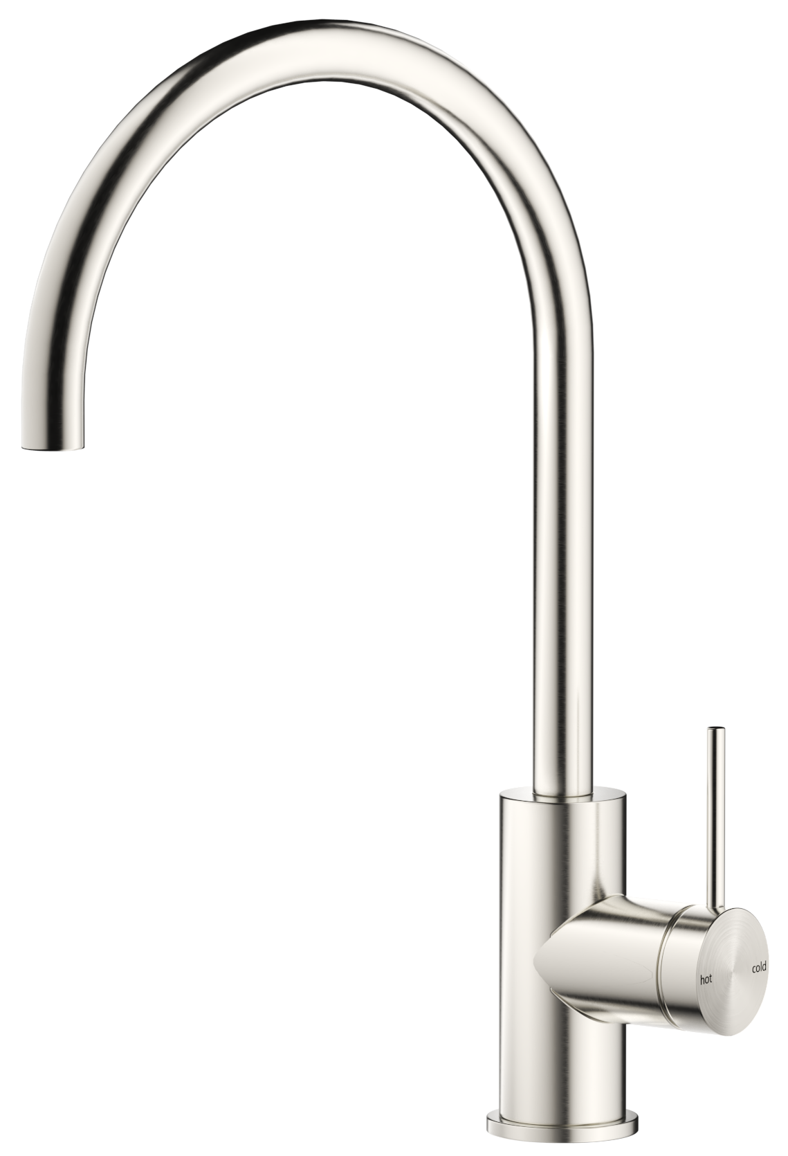 Mica Gooseneck Sink Mixer Brushed Nickel