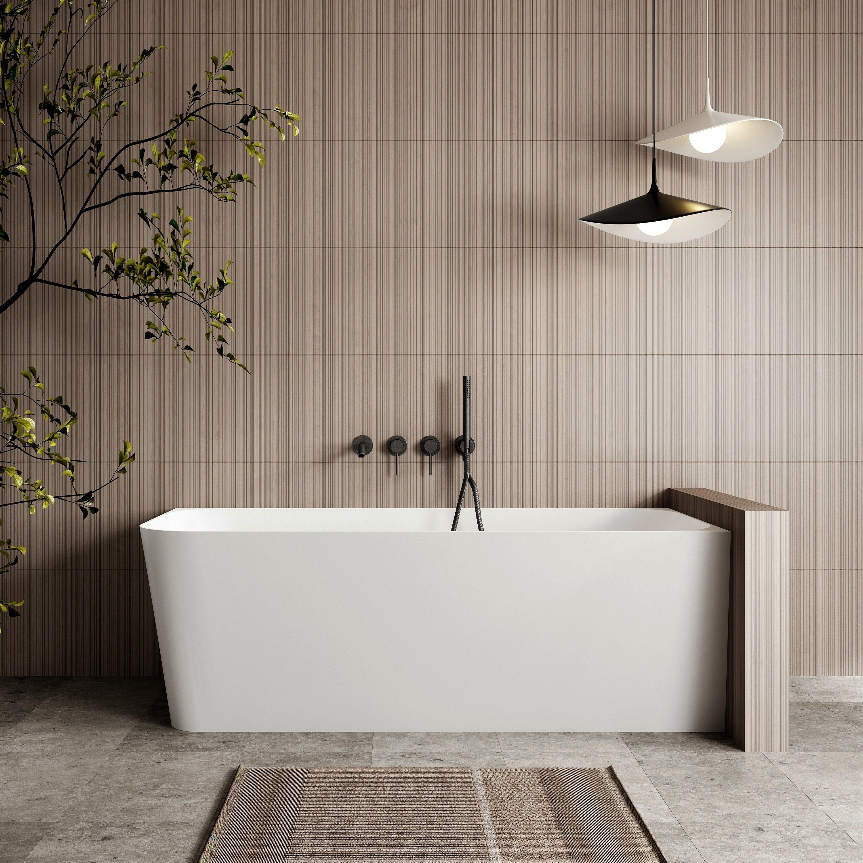 Ashton 1500mm right hand corner (matte white)