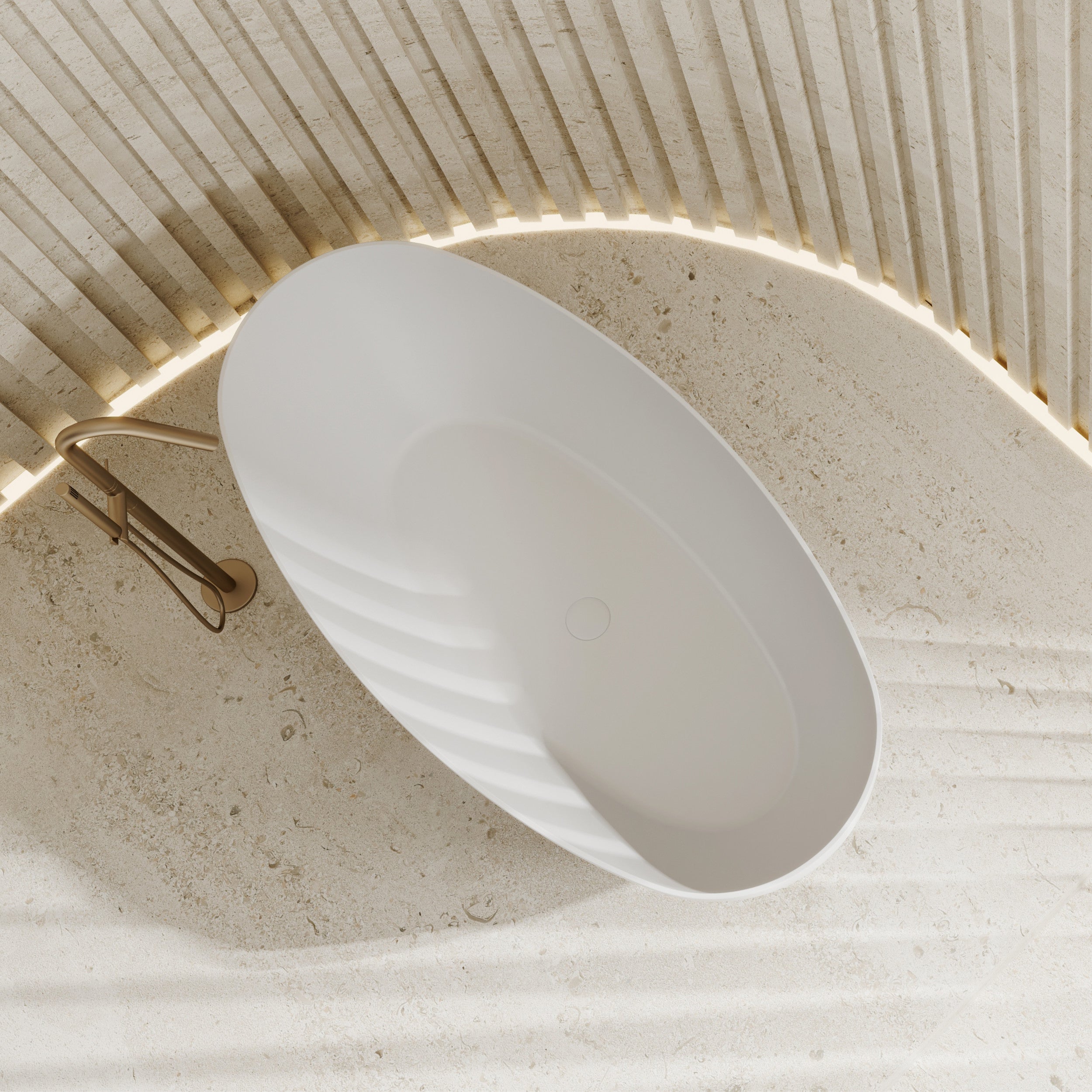 Egg shell bath 1700mm (gloss white)