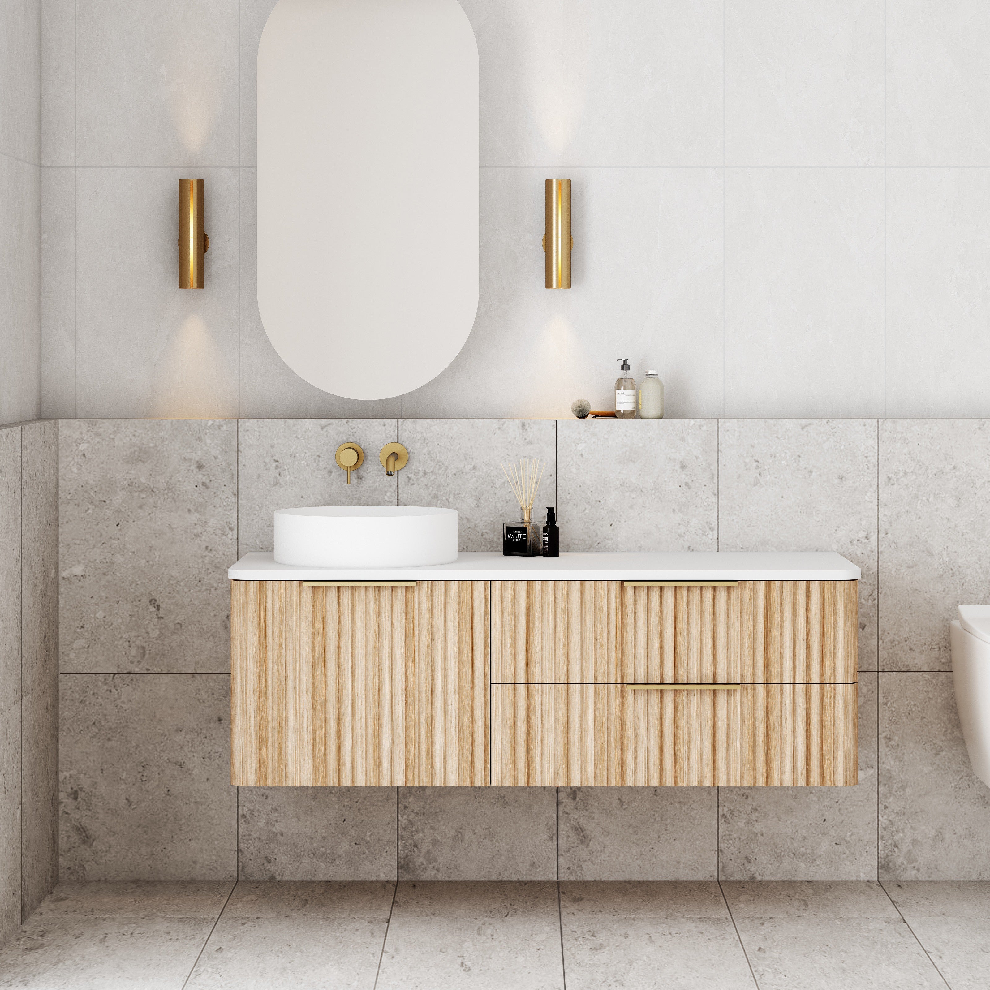 Gravity LHS 1200x460x405mm Natural Oak