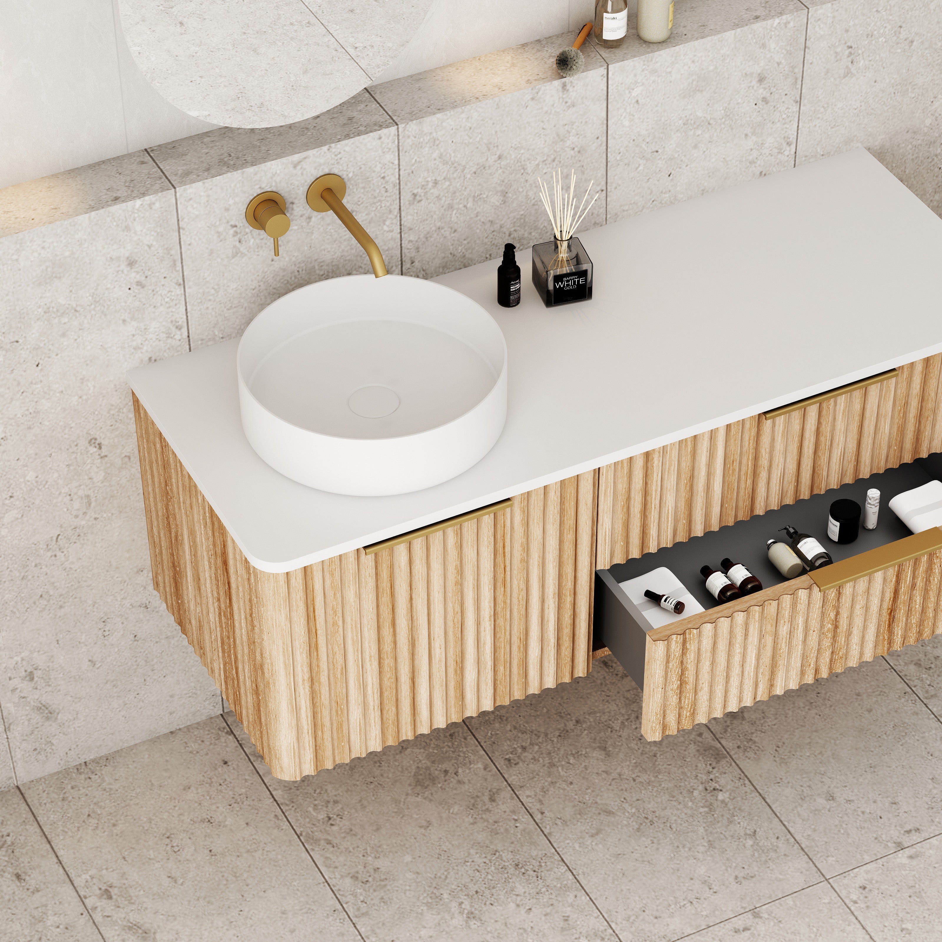 Gravity LHS 1200x460x405mm Natural Oak