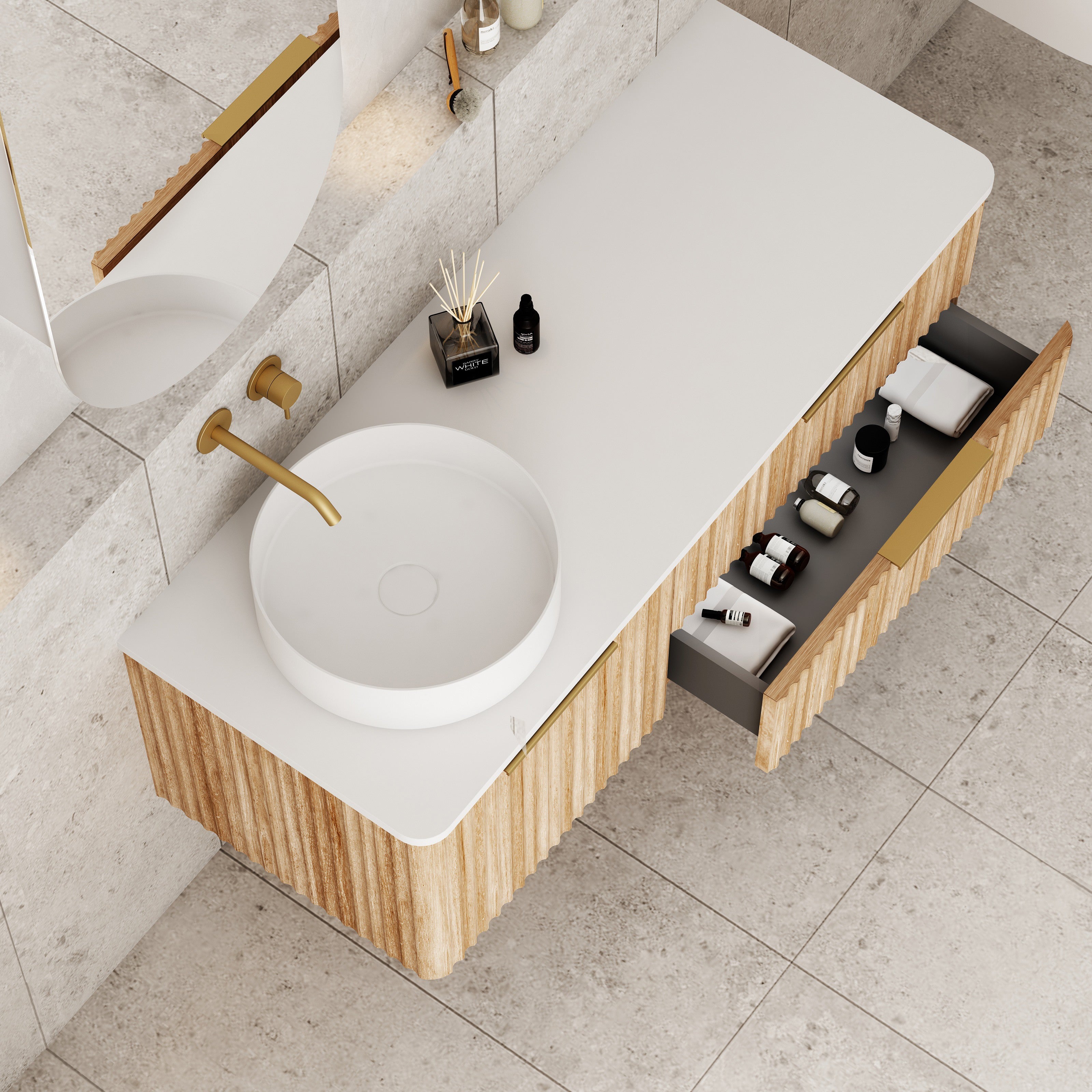Gravity LHS 1200x460x405mm Natural Oak