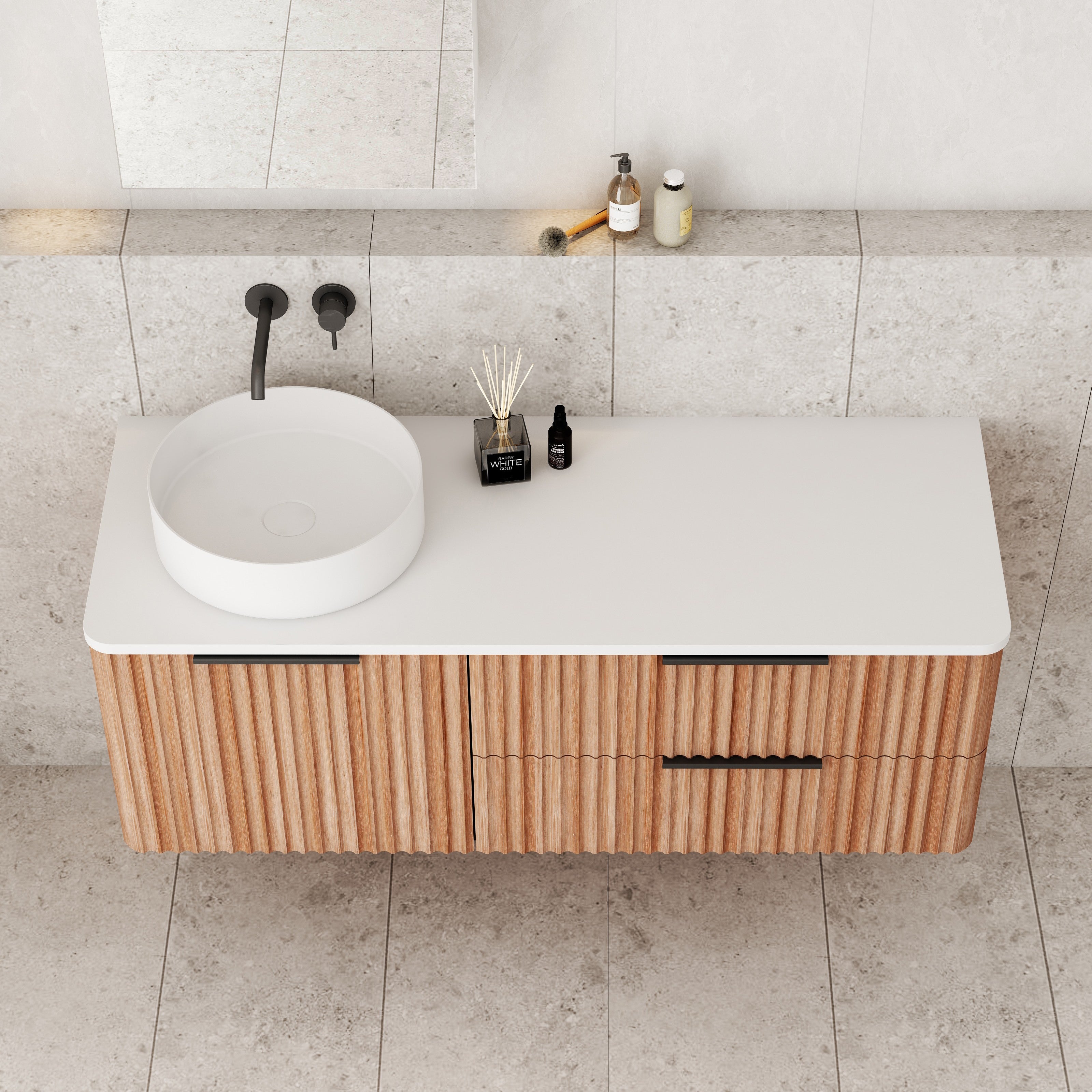 Gravity LHS 1200x460x405mm Walnut