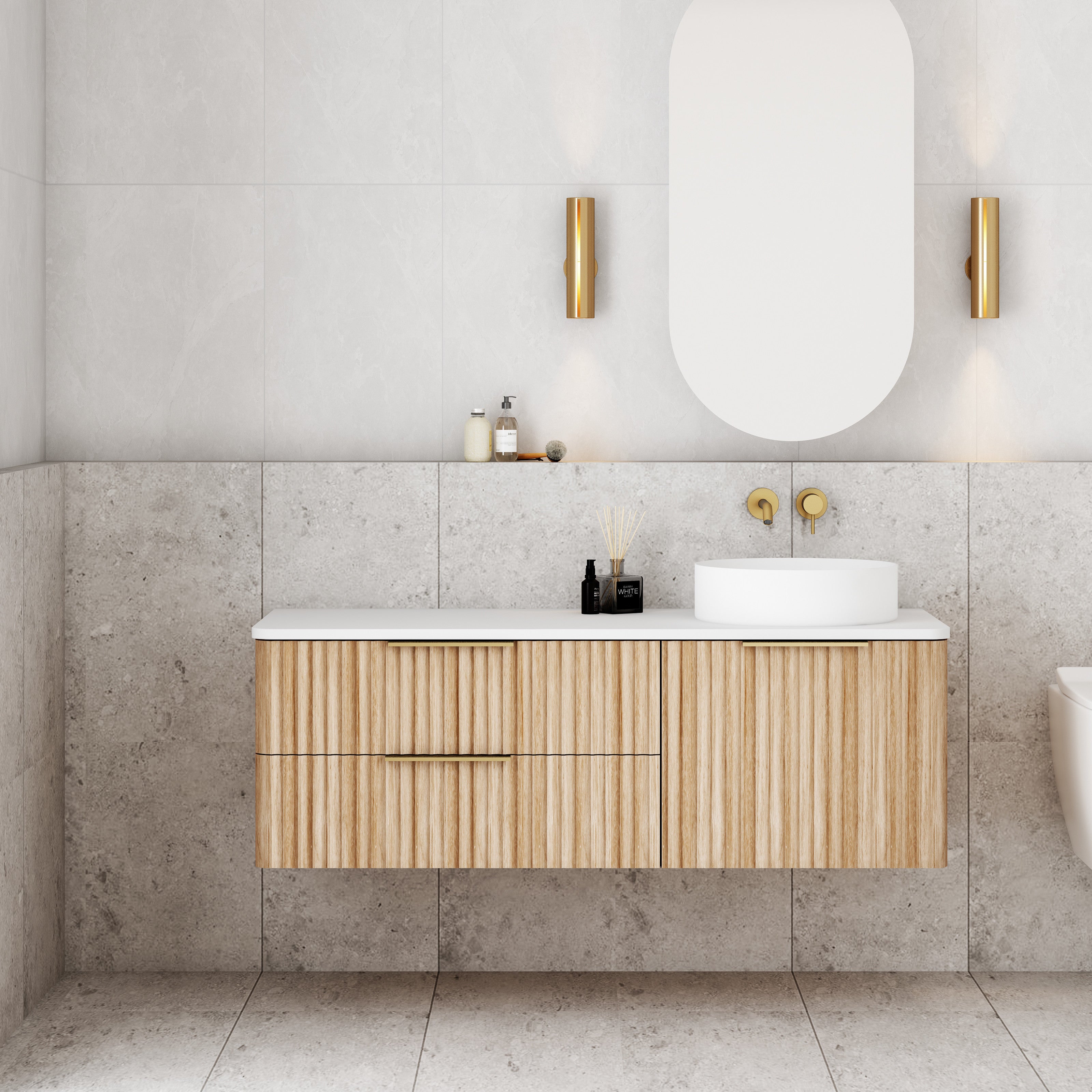 Gravity RHS 1200x460x405mm Natural Oak
