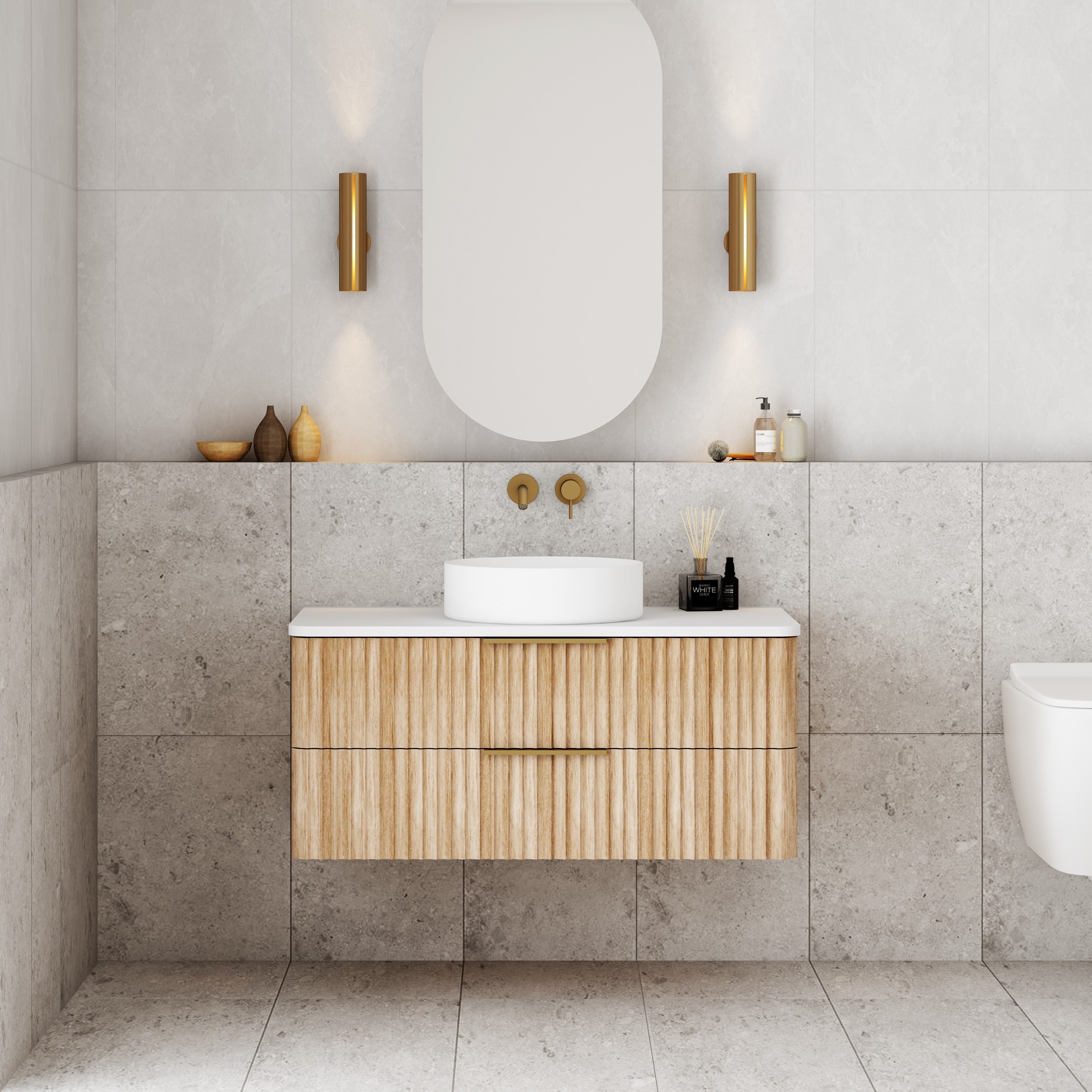 Gravity 900x460x405mm Natural Oak