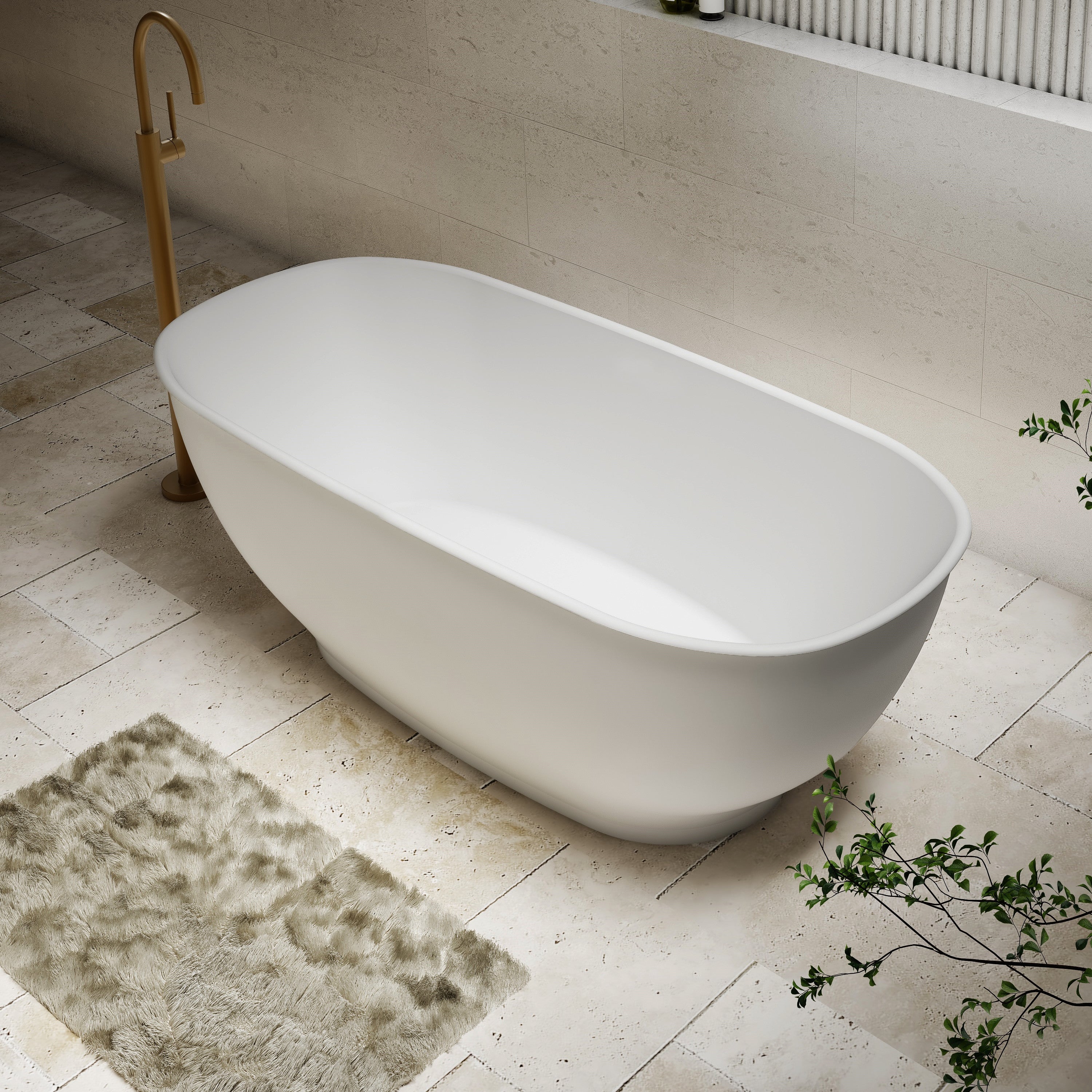 Hampton bath 1500mm (matte white)