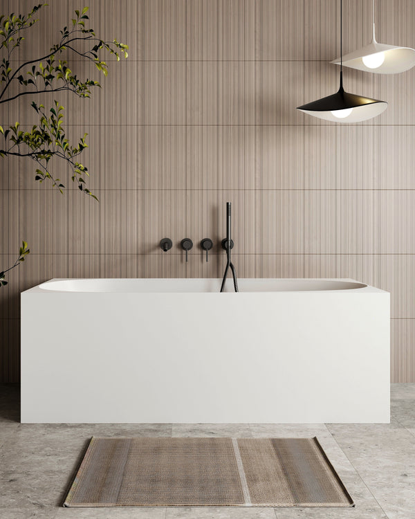 New multi square corner 1300mm (matte white)