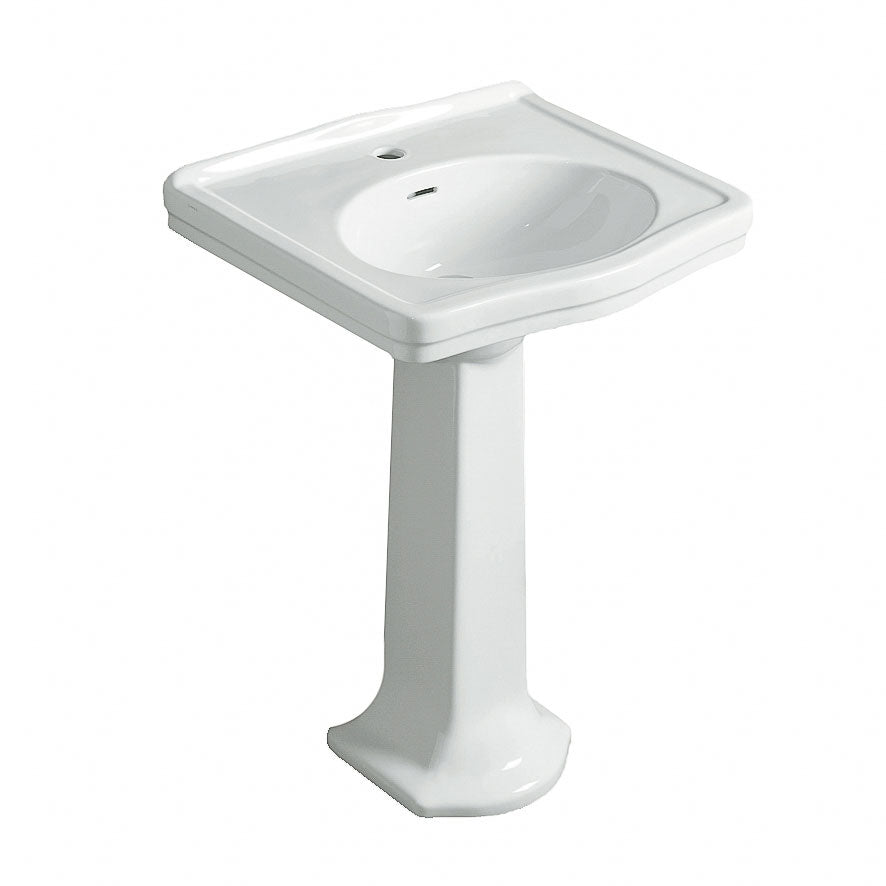 Claremont 58x45 Basin & Pedestal - 1TH