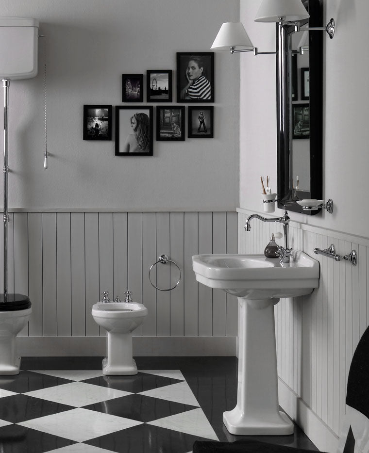 Claremont 68x51 Basin & Pedestal - 1TH