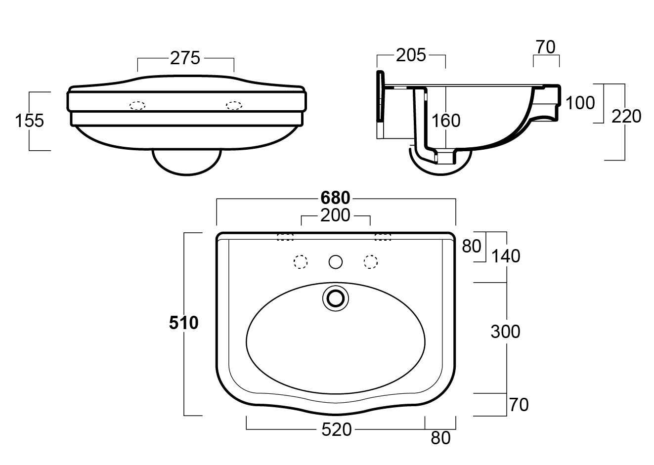 Claremont 68x51 Basin - 1TH