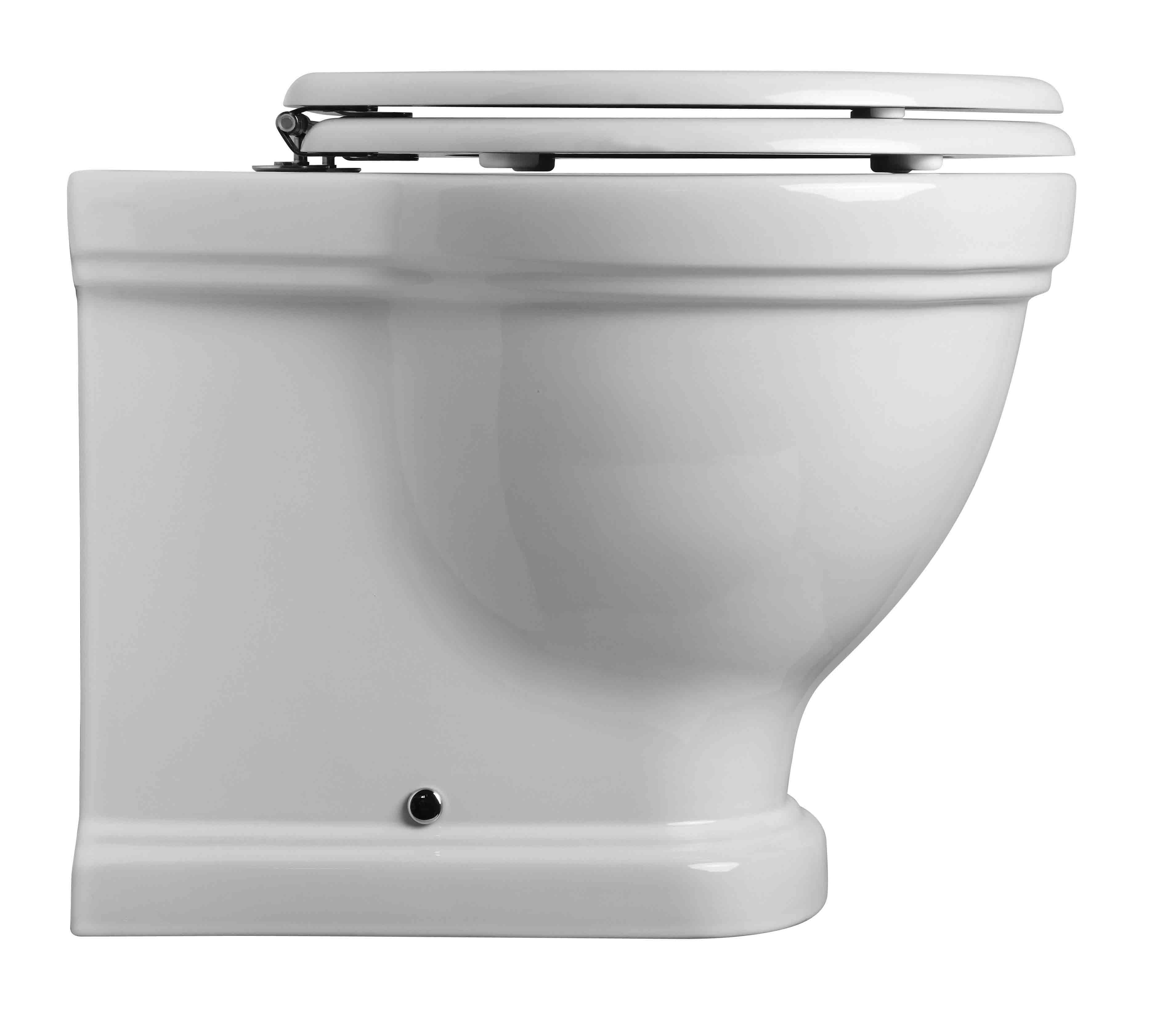 Claremont Floor Mounted Pan with Seat and Pan Bend