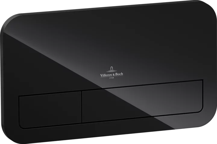 ViConnect L200 LED Flush Plate Glossy Black Glass