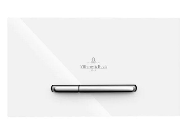 ViConnect E300 Flush Plate White | White Button