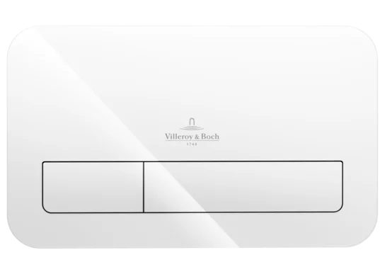 ViConnect M200 Flush Plate Glossy White Glass