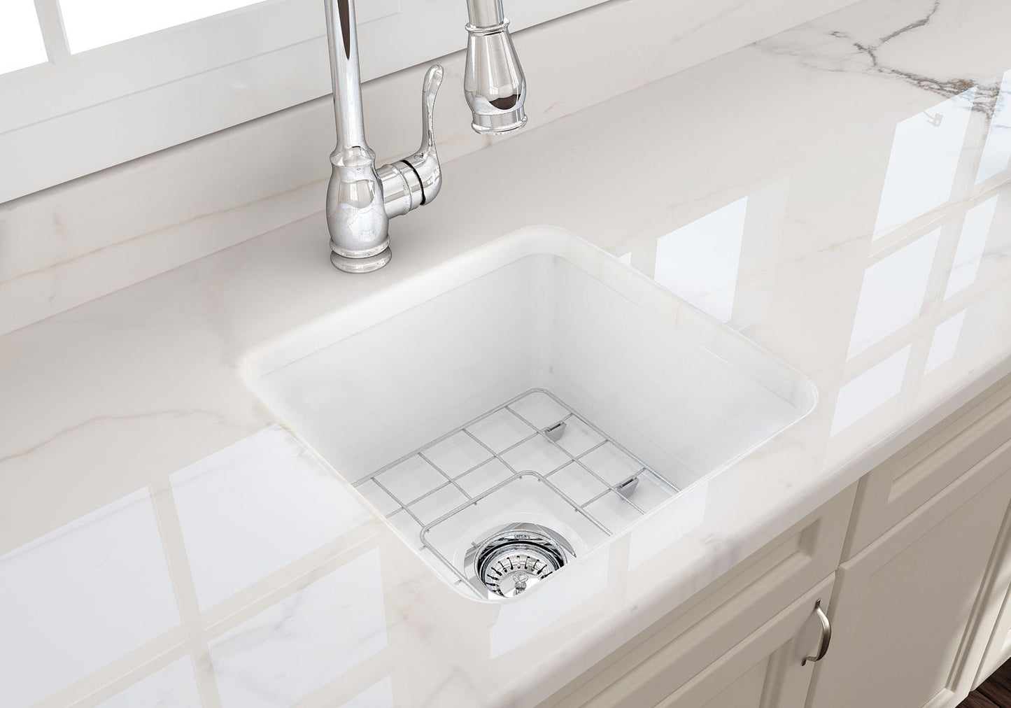 Cuisine 46x46 Inset / Undermount Fireclay Sink