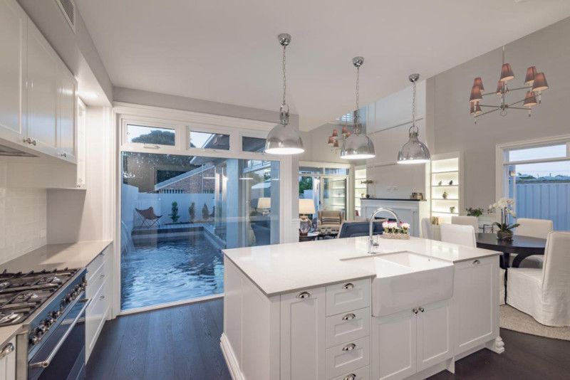 KIT - Novi 85x46 Fireclay Butler Sink (Overflow) – Gloss White