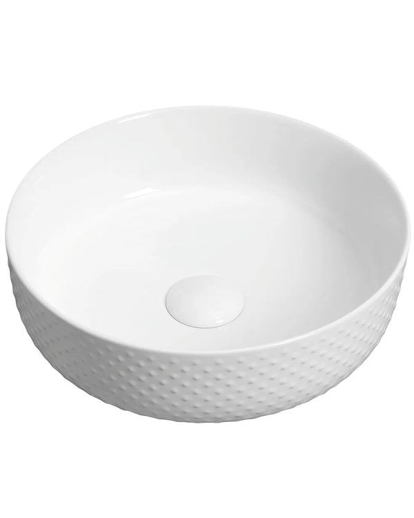 Golf Ball 355x355x120 White Basin