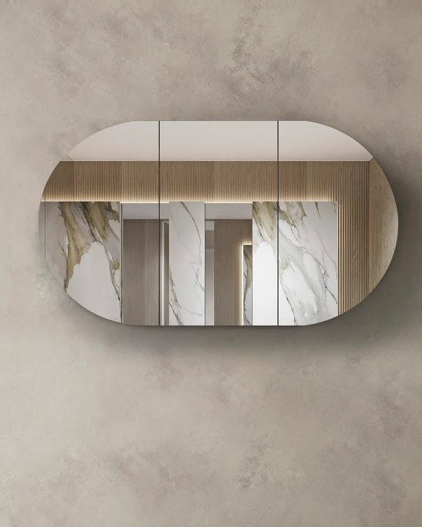 Bondi 1500x900 Natural Oak Shaving Cabinet