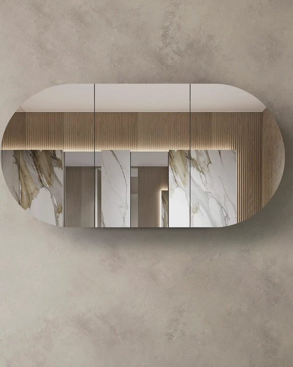 Bondi 1800x900 Natural Oak Shaving Cabinet