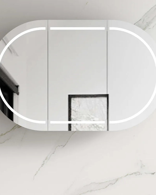 LED Bondi 1200x750 White Shaving Cabinet