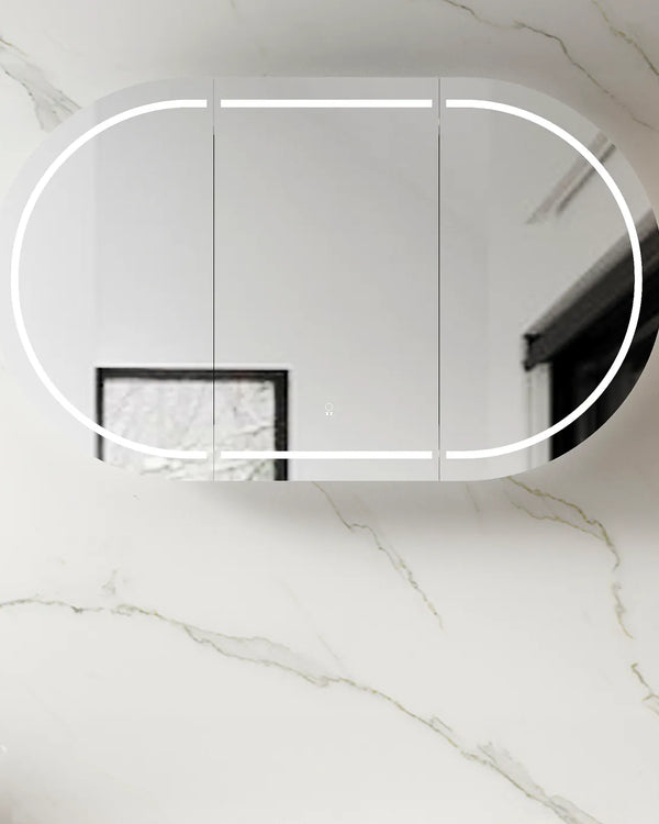 LED Bondi 1500x900 White Shaving Cabinet