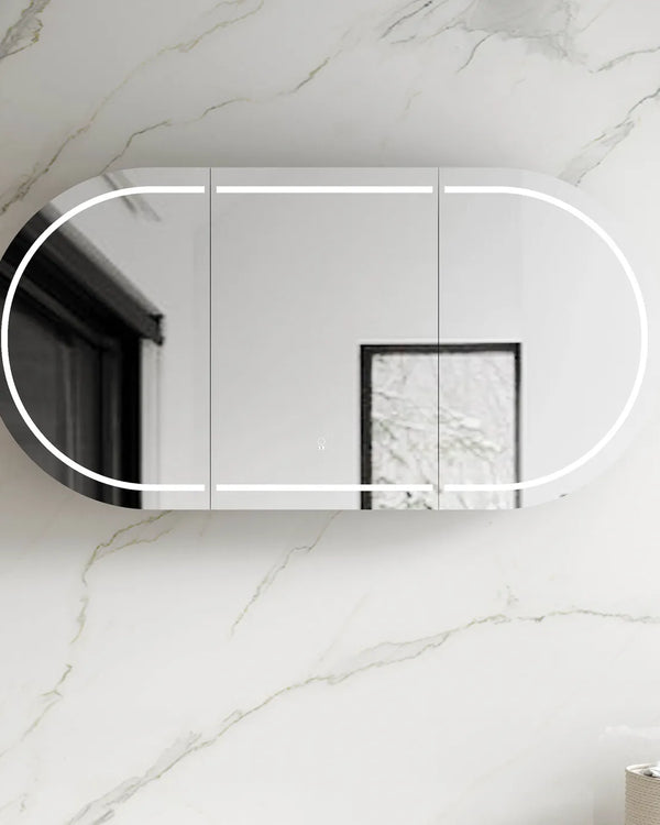 LED Bondi 1800x900 White Shaving Cabinet