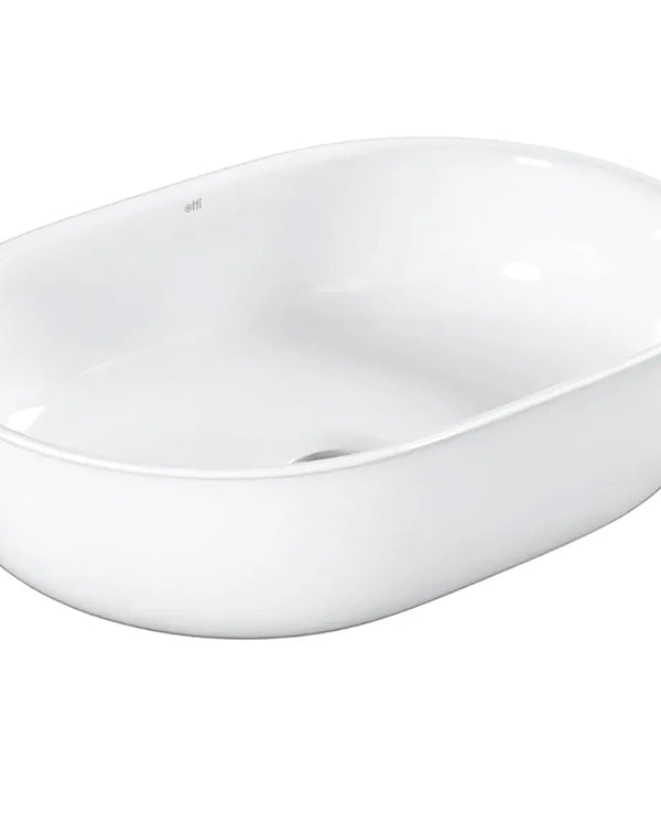 Bronte Oval 500x350x130 Gloss White Basin