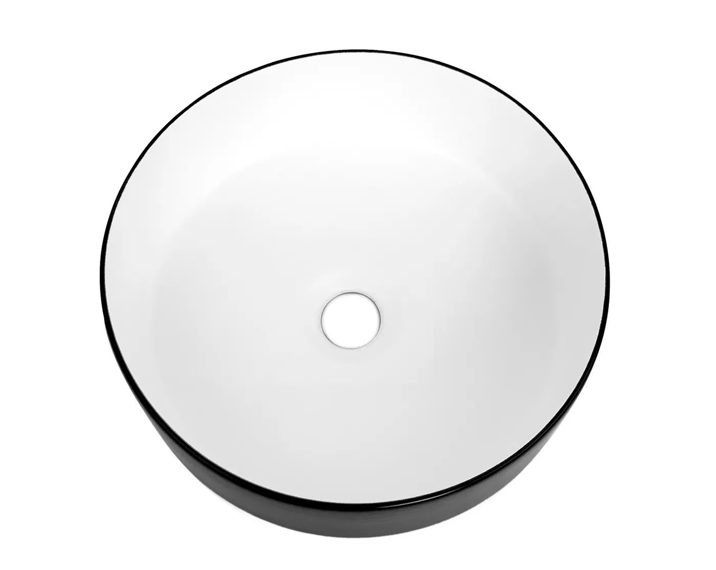 Artis 88 355x355x120 Matte Black & Gloss White Basin