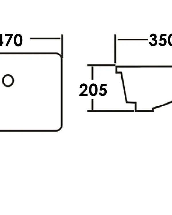 Undermount Square 470x350x205 Basin