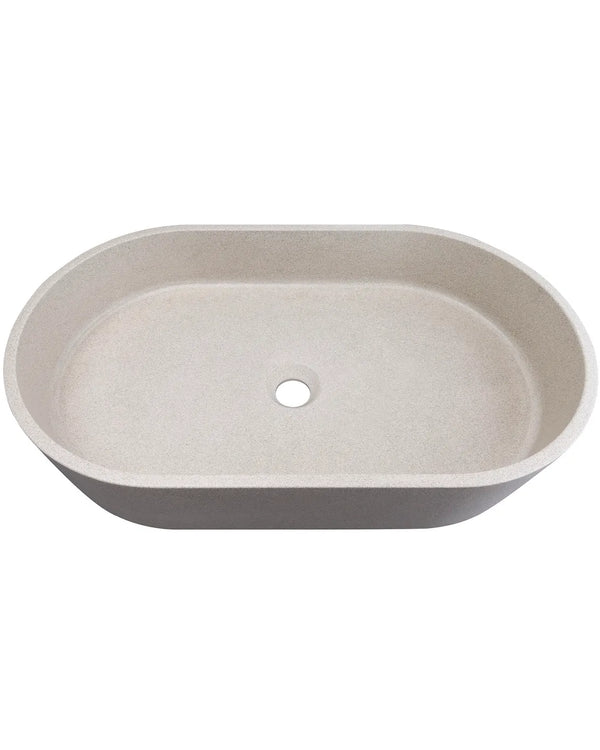 Clayton Oval 600x350x120 Concrete Sand Basin