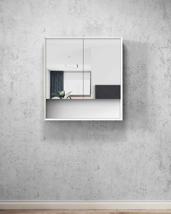 Boston 750x800 Matte White Shaving Cabinet