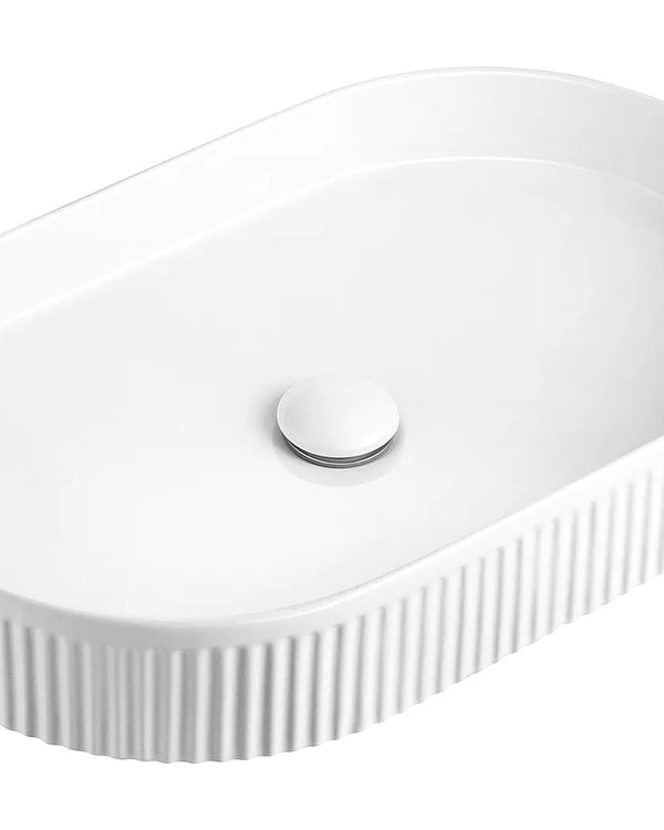 Kensington Oval 580x360x120 Gloss White Basin