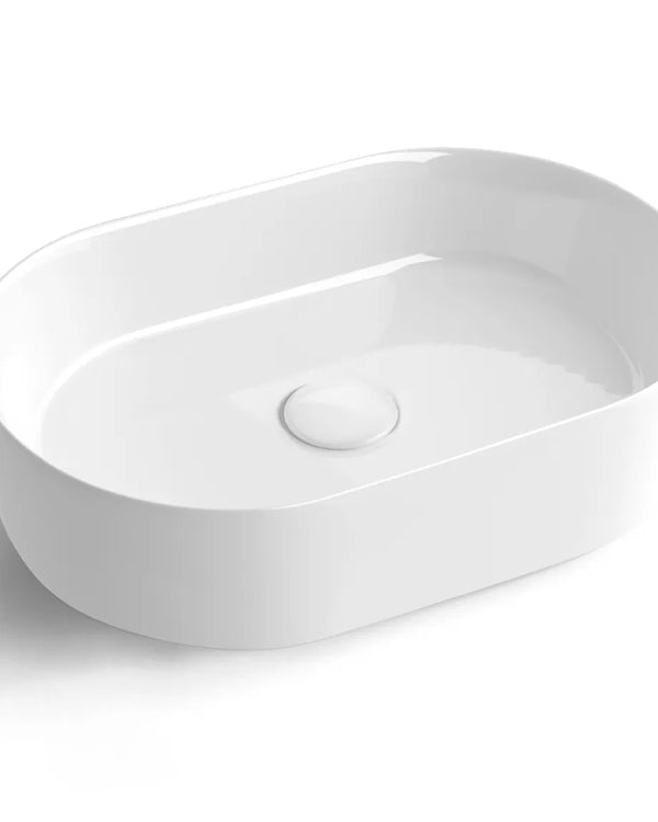 Quay Oval 500x340x120 Gloss White Basin