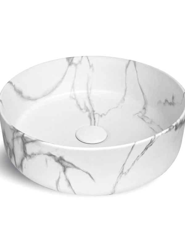 Radius Round 360x360x115 Carrara Basin