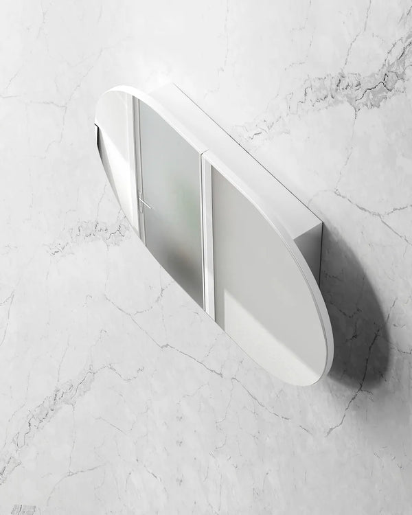 Bondi 900x600 White Shaving Cabinet