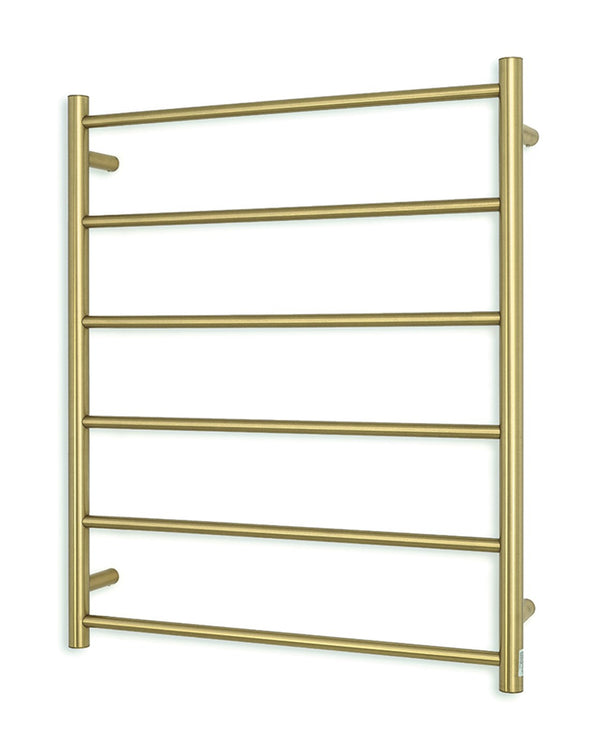 Brushed Gold 700 x 830mm Rnd Non Heated Towel Rail