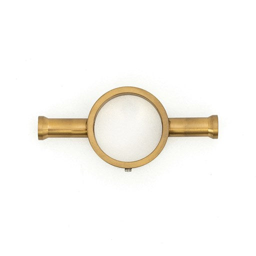 Vertical Single Heated Towel Rail 40 x 950mm Brushed Gold
