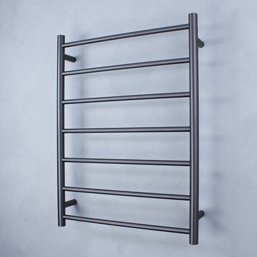 Gun Metal Grey 600 x 800mm Rnd Heated Towel Rail RIGHT