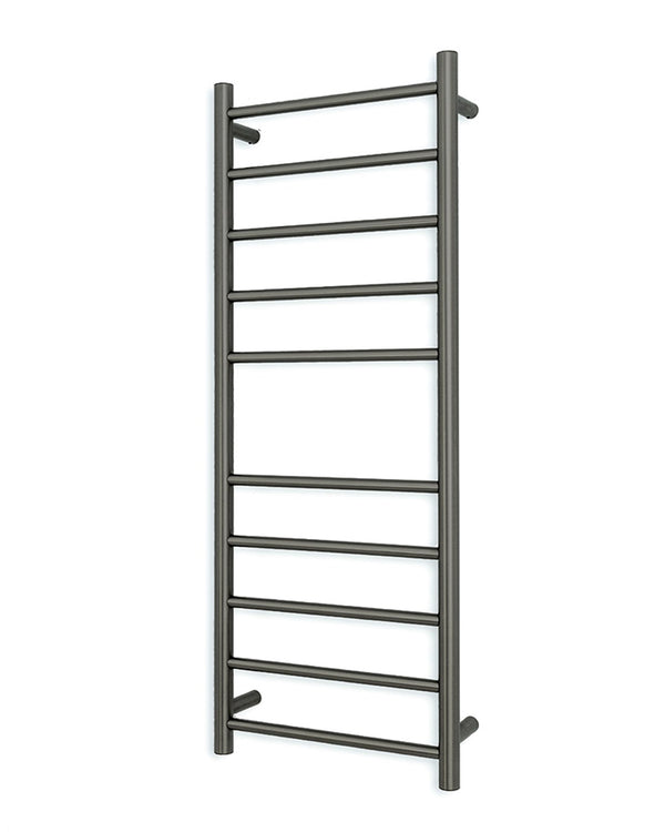 Gun Metal Grey 430 x 1100mm Rnd Heated Towel Rail RIGHT