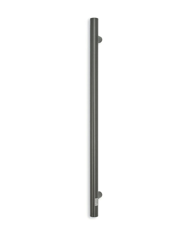 Vertical Single Heated Towel Rail 40 x 950mm Gun Metal