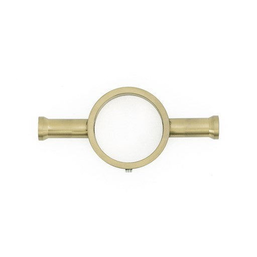 Vertical Single Heated Towel Bar 40mm X 950mm Light Gold